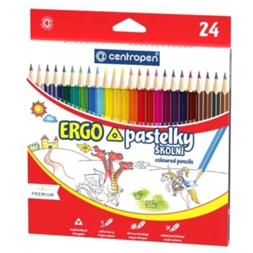 Pastelky školní CENTROPEN ERGO 24 ks.jpg Pastelky školní CENTROPEN ERGO 24 ks.jpg