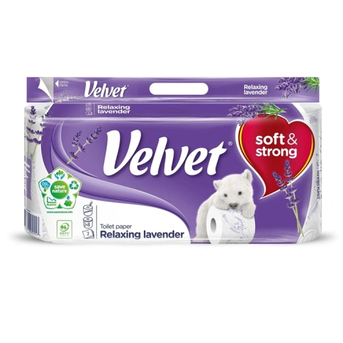 Toaletní papír VELVET Lavender.jpg Toaletní papír VELVET Lavender.jpg