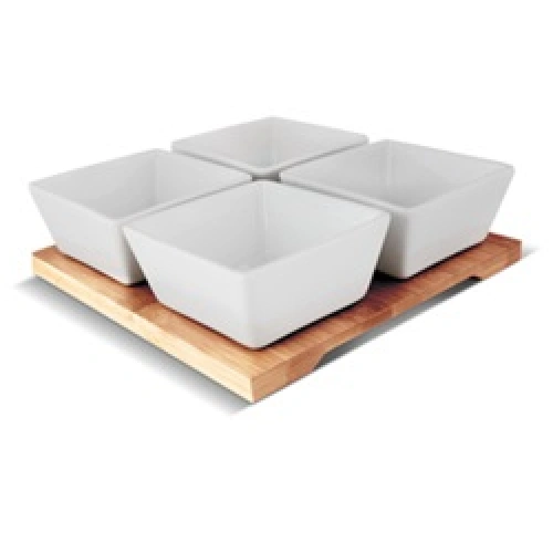 Servírovací misky BAMBOO LAMART LT9018, 19X19cm, 4ks Servírovací misky BAMBOO LAMART LT9018, 19X19cm, 4ks