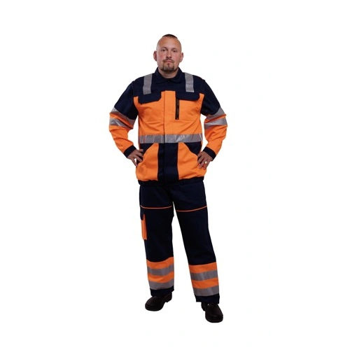 Pánská reflexní blůza 8736 - Oranžová Pánská reflexní blůza 8736 - Oranžová