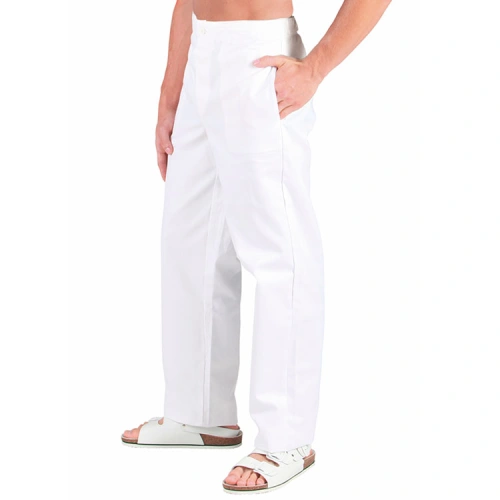 Pánské pracovní zdravotnické kalhoty, bílé Pánské pracovní zdravotnické kalhoty, bílé